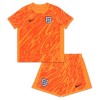 Maglia da Calcio Portiere Inghilterra Orange Version Euro 2024 per Bambino